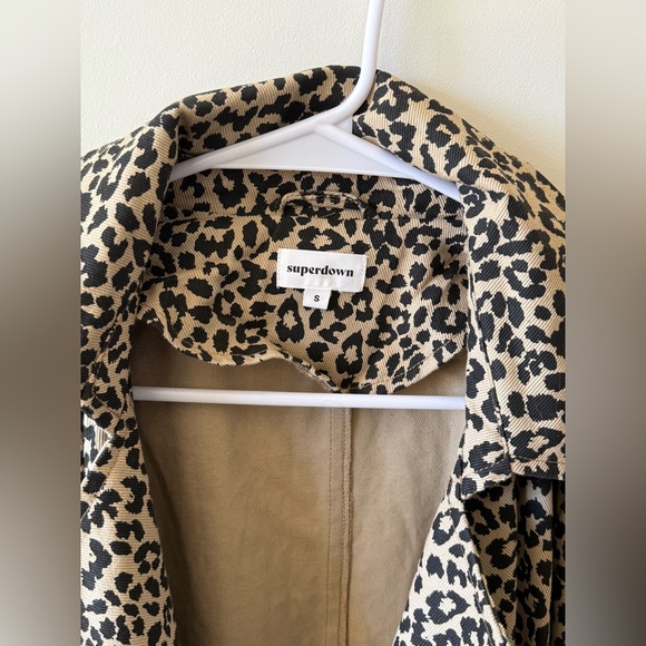 Superdown Leopard Print Coat - Picture 2 of 3